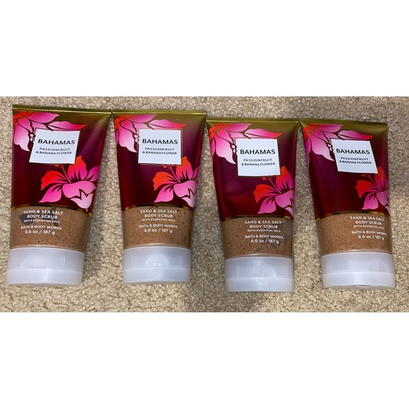 Bath & Body Works Other - 4x BATH AND BODY WORKS BAHAMAS PASSIONFRUIT Sand & Sea Salt Body Scrub